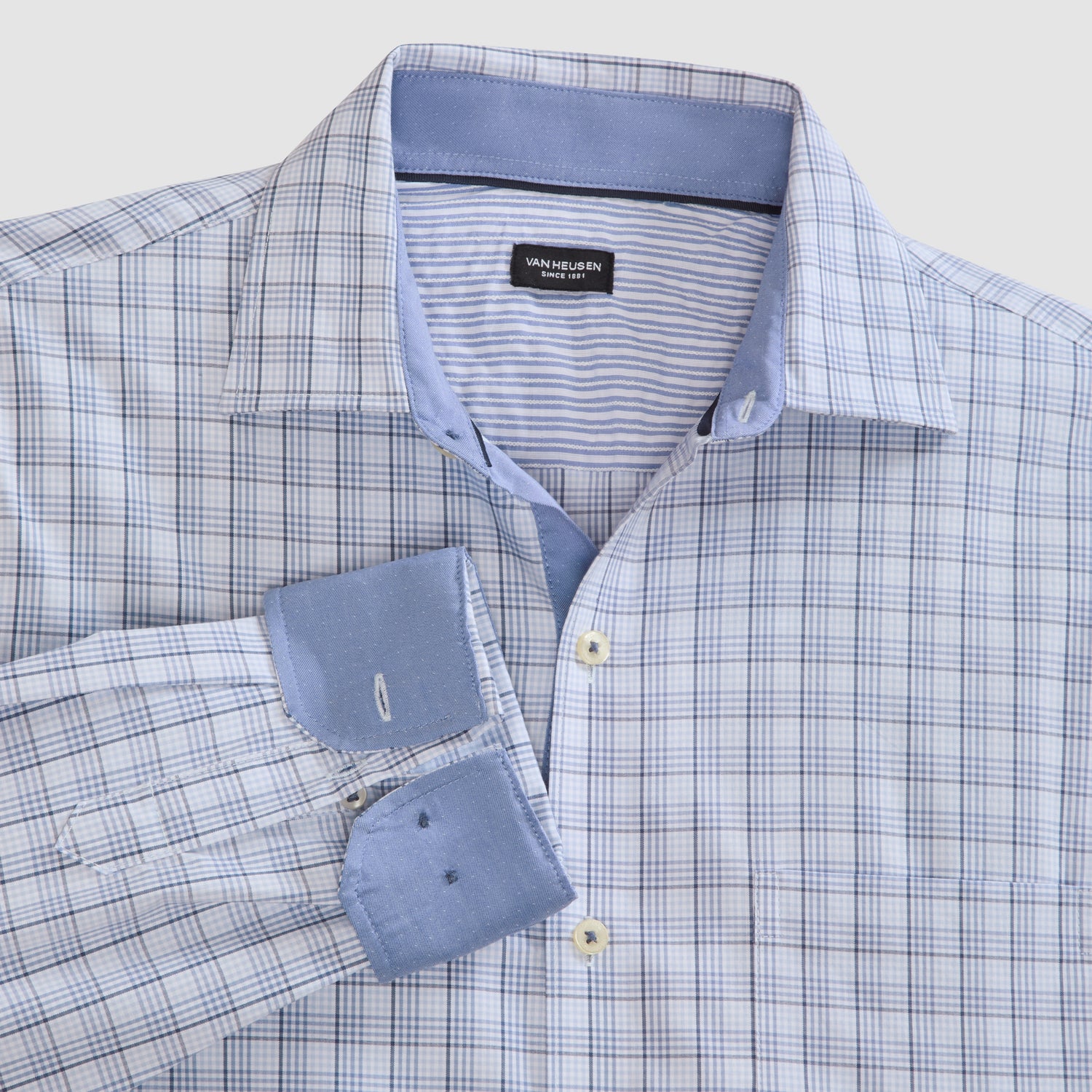 Originals Tattersall Print Long Sleeve Shirt - Slim Fit