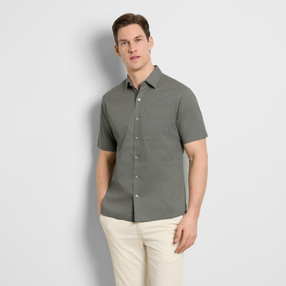 Folsen Short Sleeve Stain Shield Shirt Little Geo Print - Slim Fit