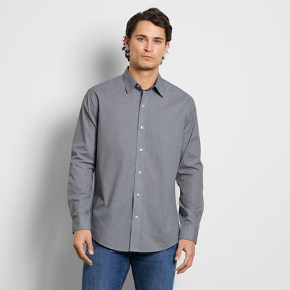 Wrinkle Free Long Sleeve Shirt Mini Geo Print