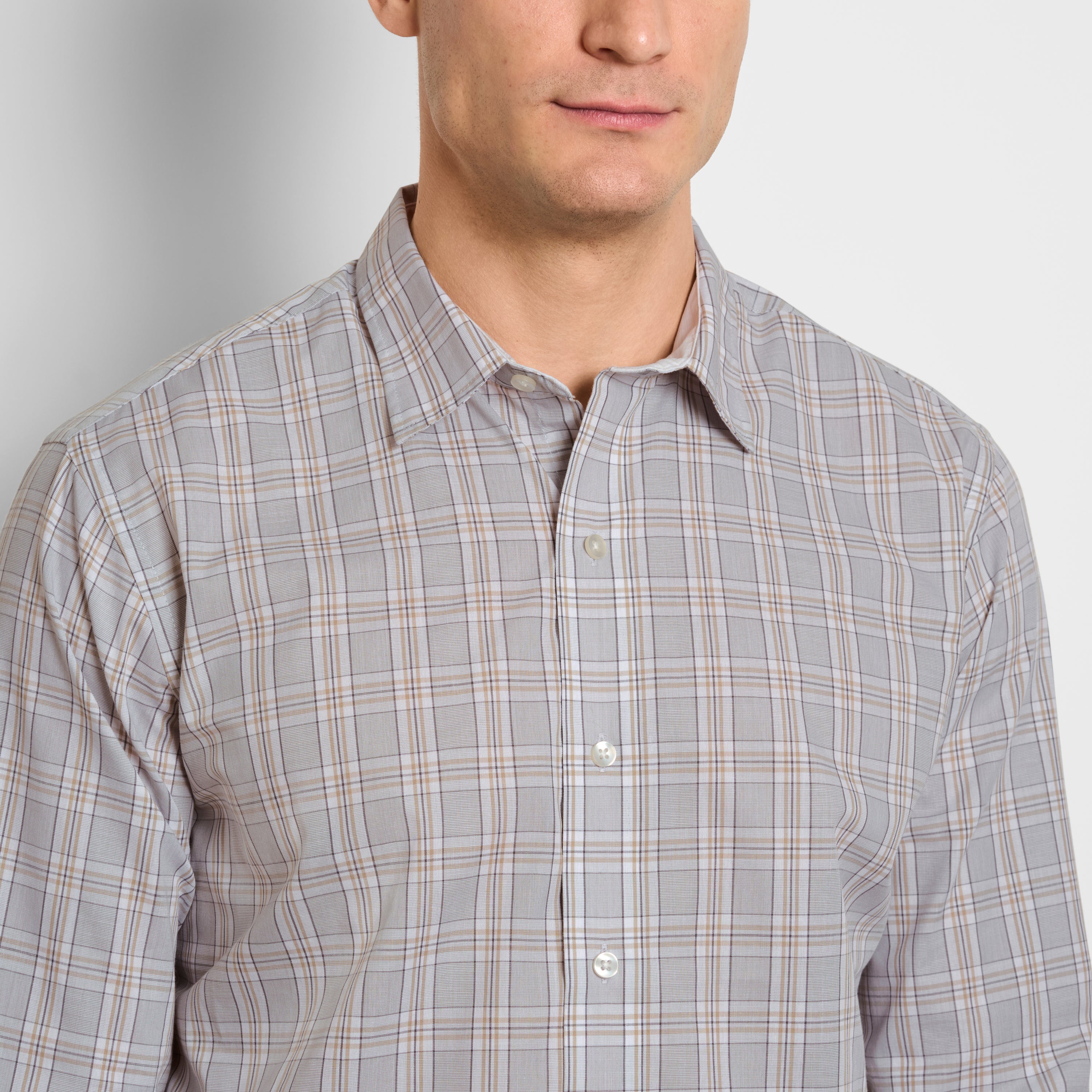 Wrinkle Free Long Sleeve Shirt Classic Plaid
