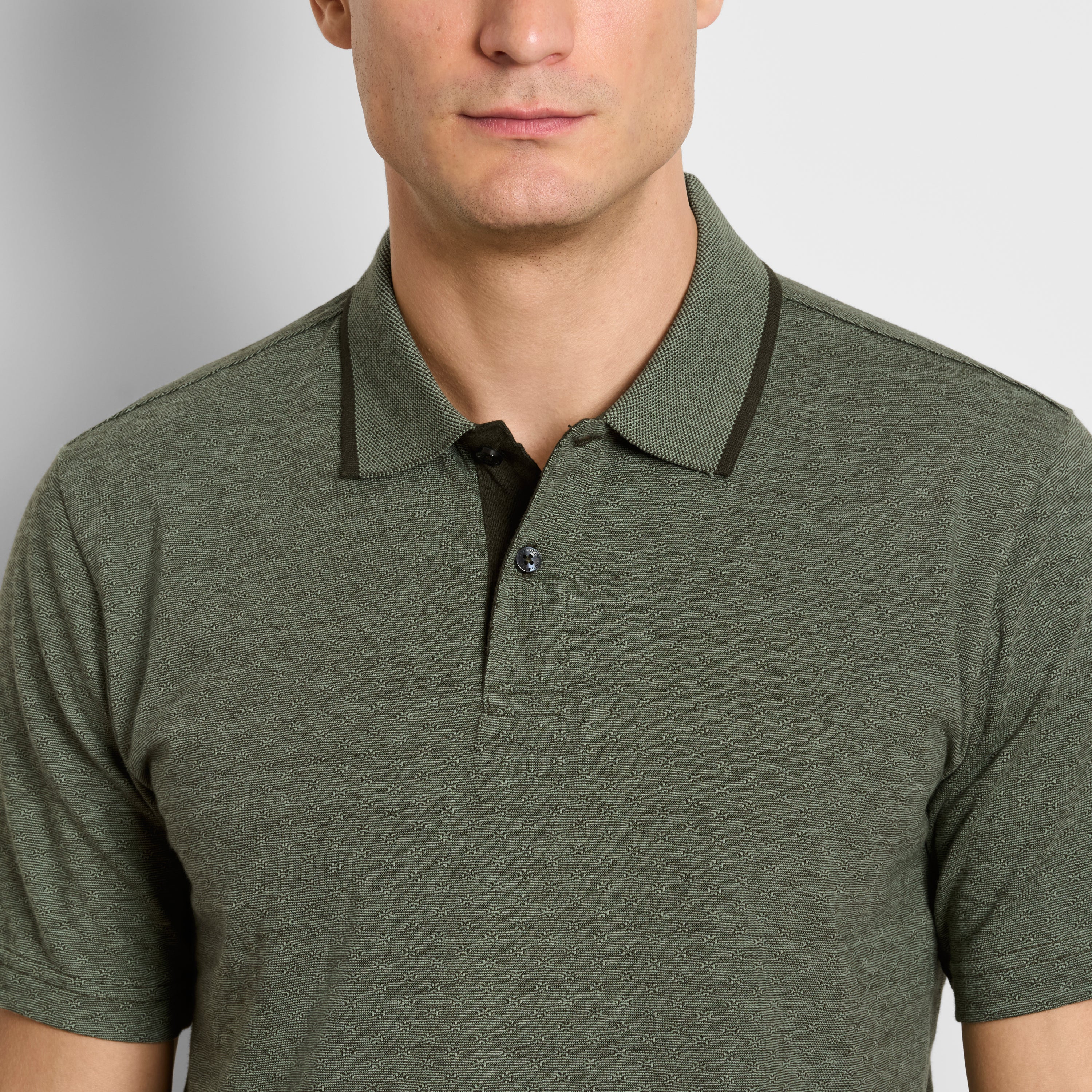 Essential Jacquard Short Sleeve Polo