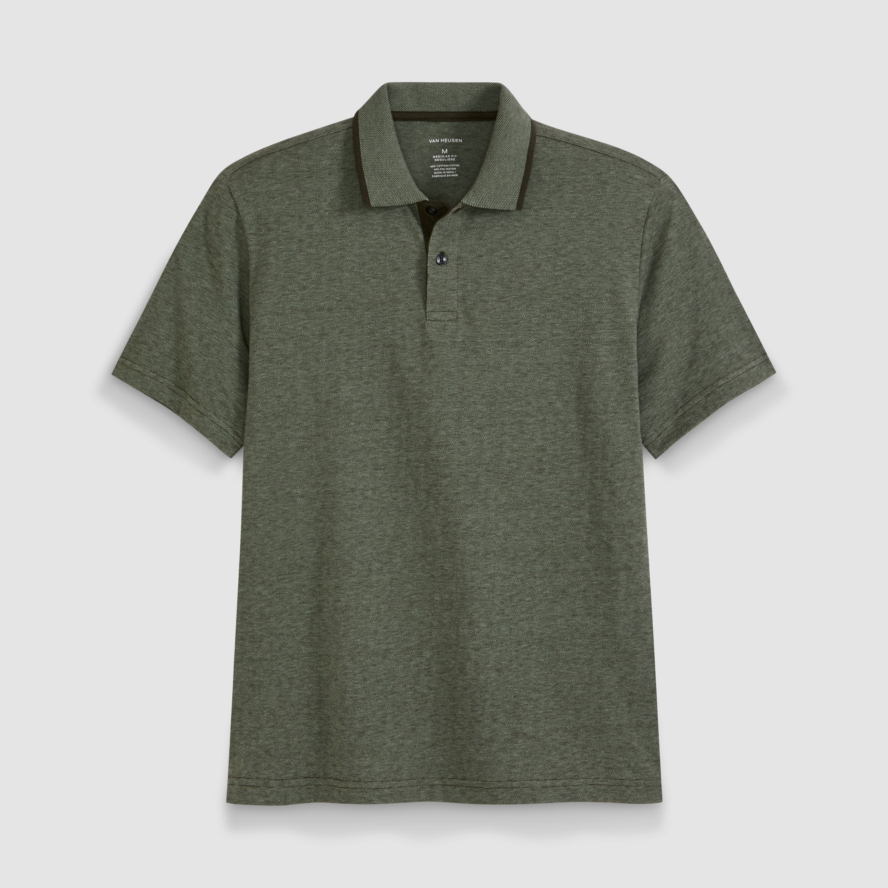 Essential Jacquard Short Sleeve Polo – Van Heusen