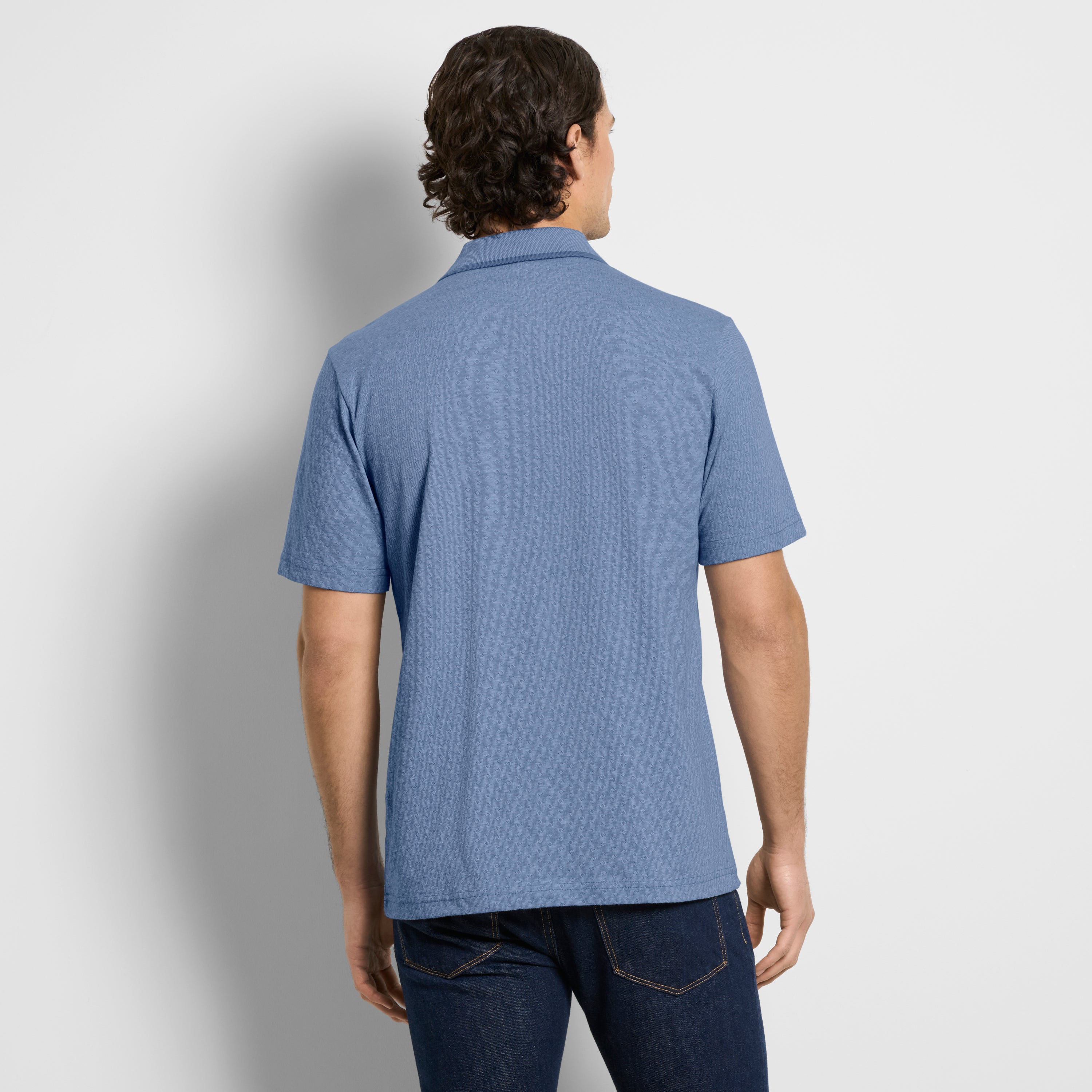 Essential Jacquard Short Sleeve Polo