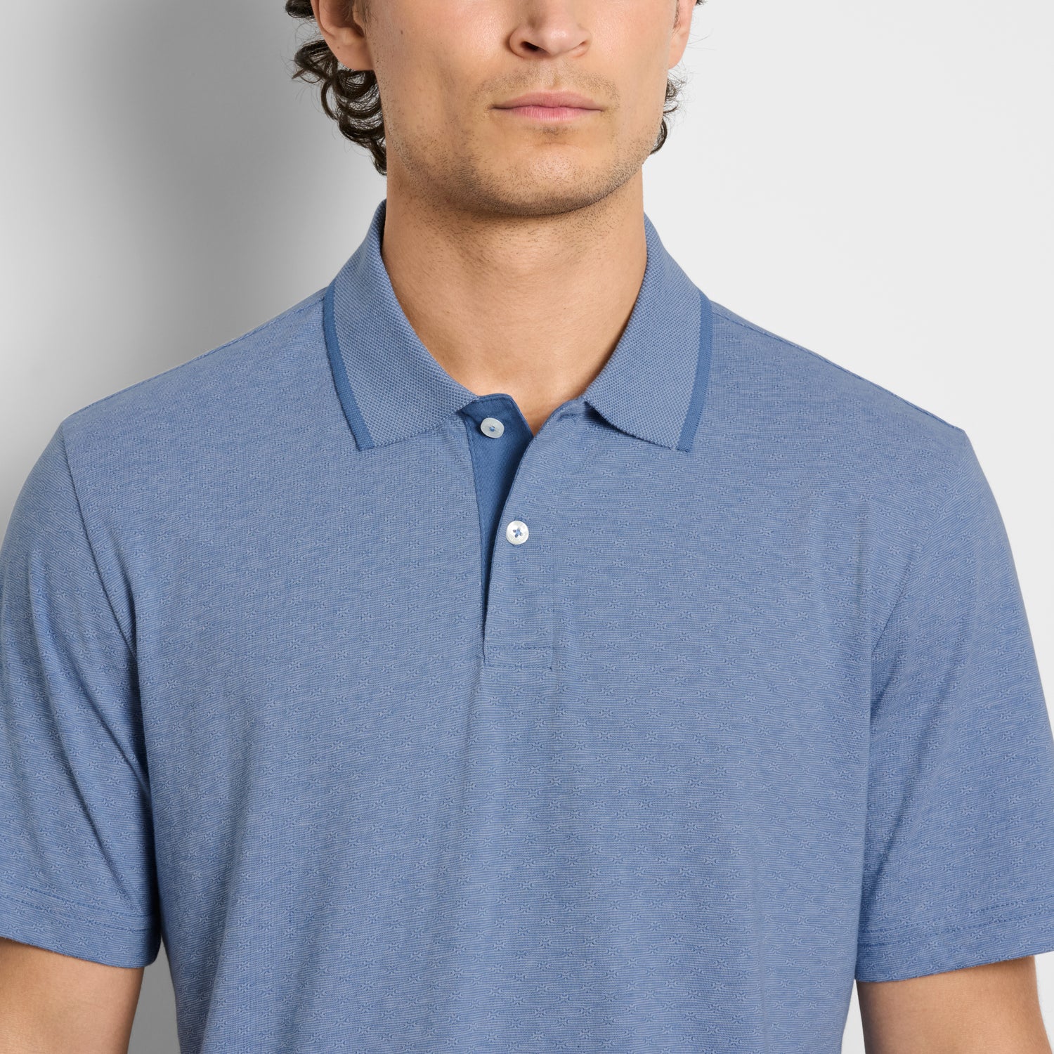 Essential Jacquard Short Sleeve Polo