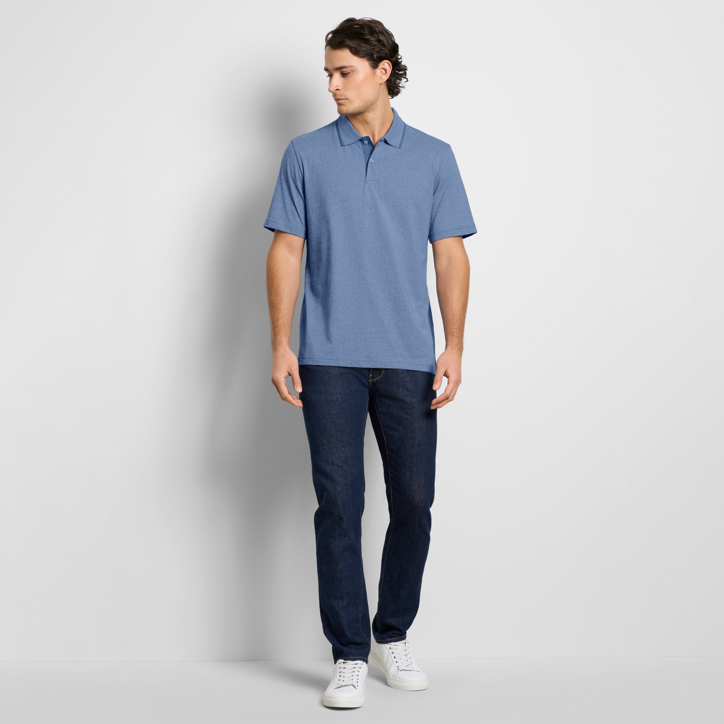 Essential Jacquard Short Sleeve Polo