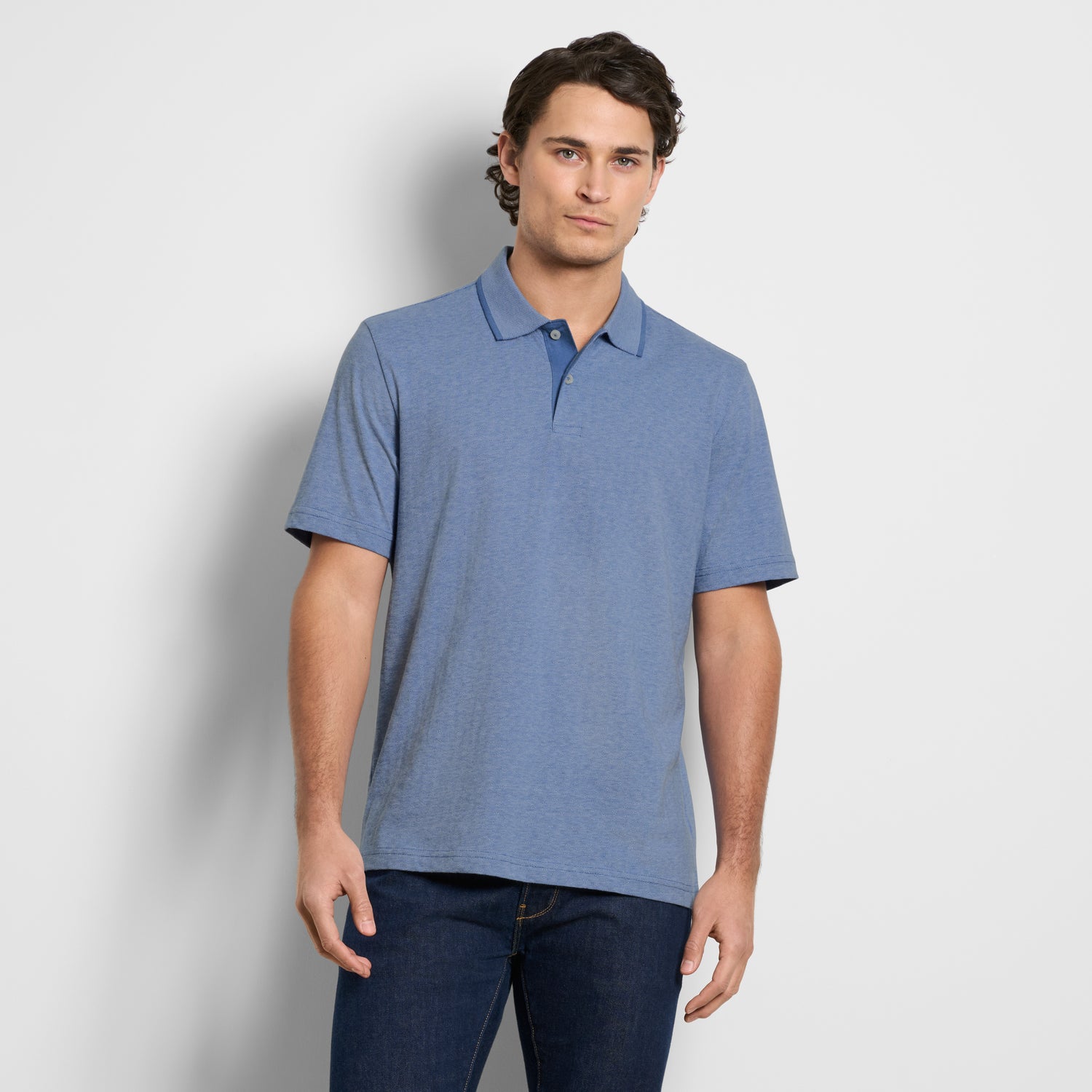 Essential Jacquard Short Sleeve Polo