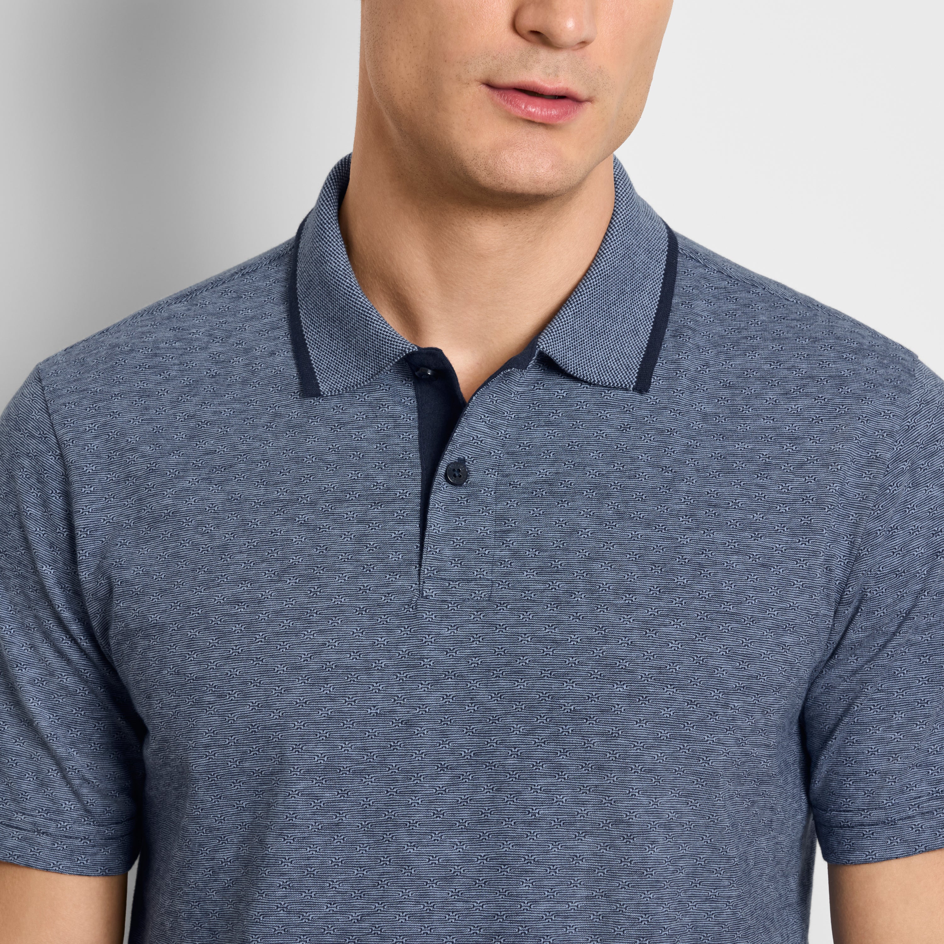 Essential Jacquard Short Sleeve Polo