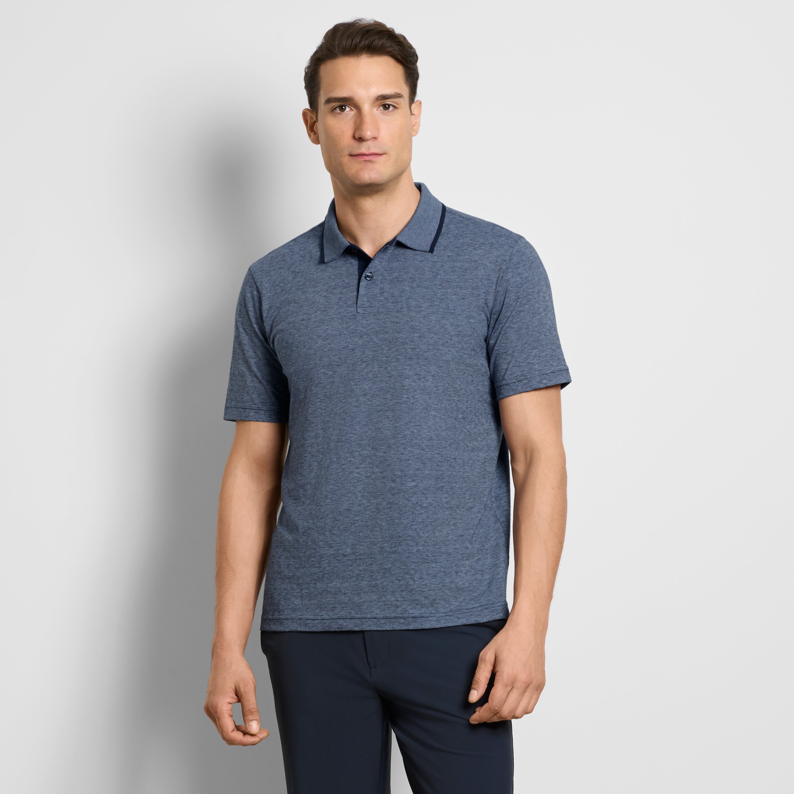 Essential Jacquard Short Sleeve Polo
