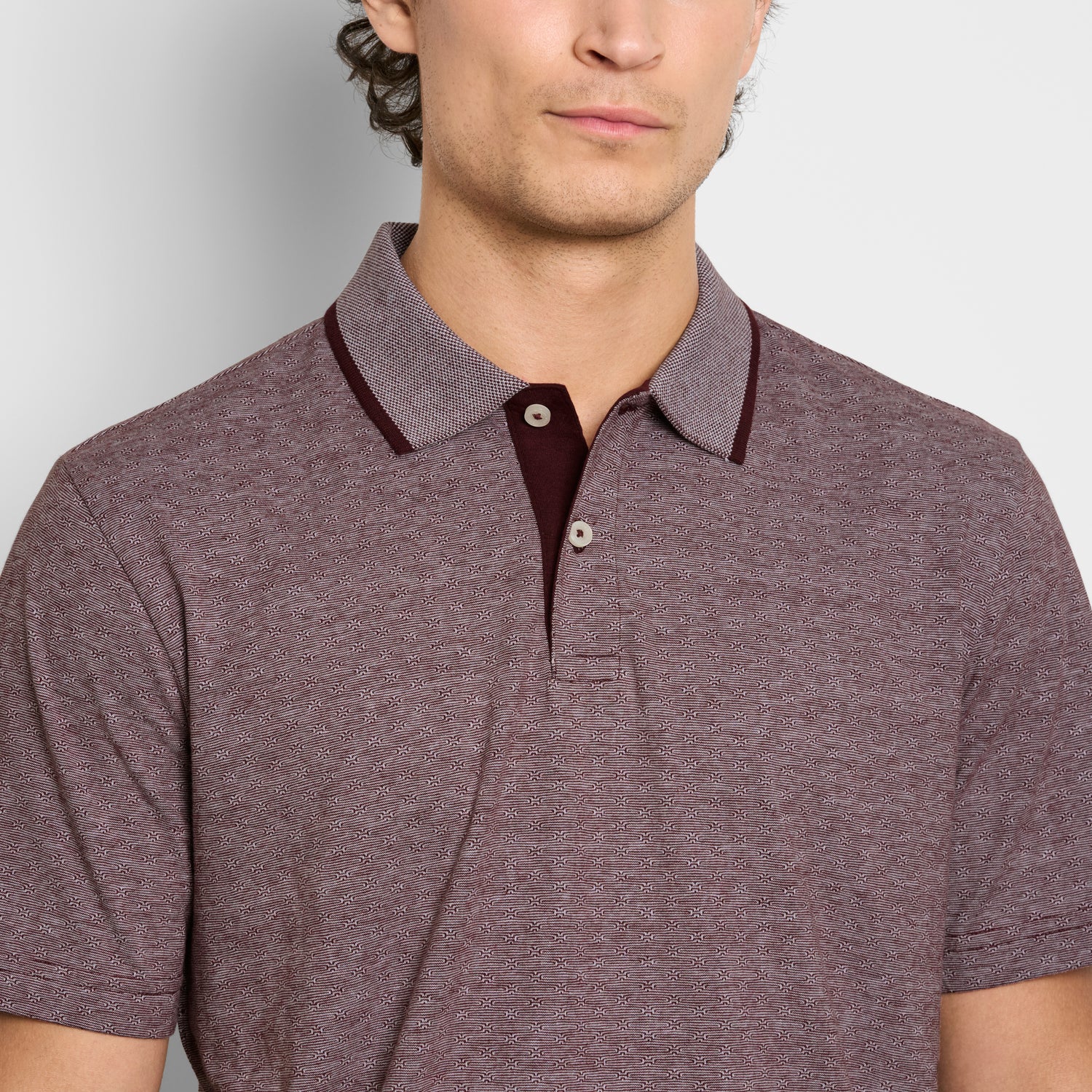 Essential Jacquard Short Sleeve Polo