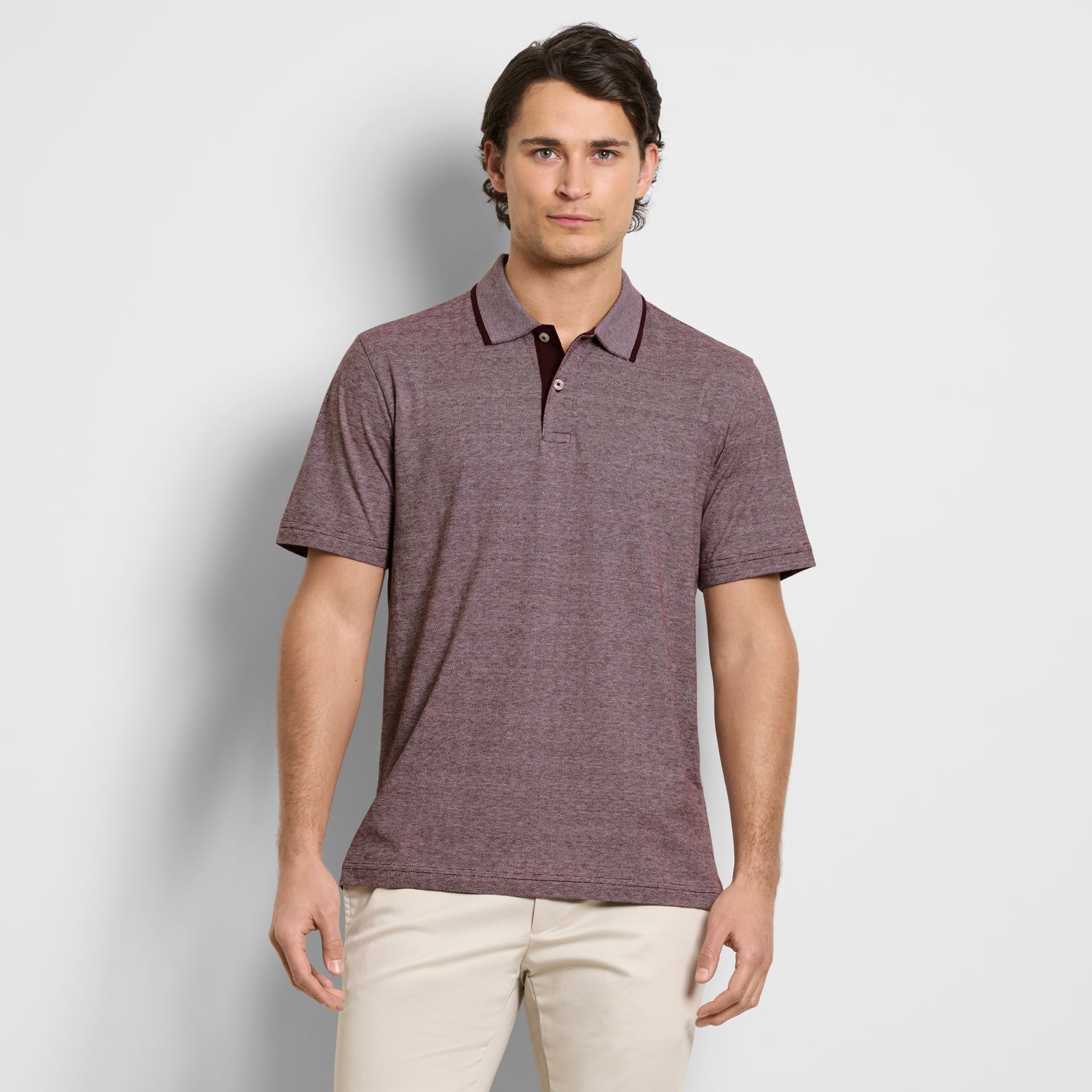 Essential Jacquard Short Sleeve Polo