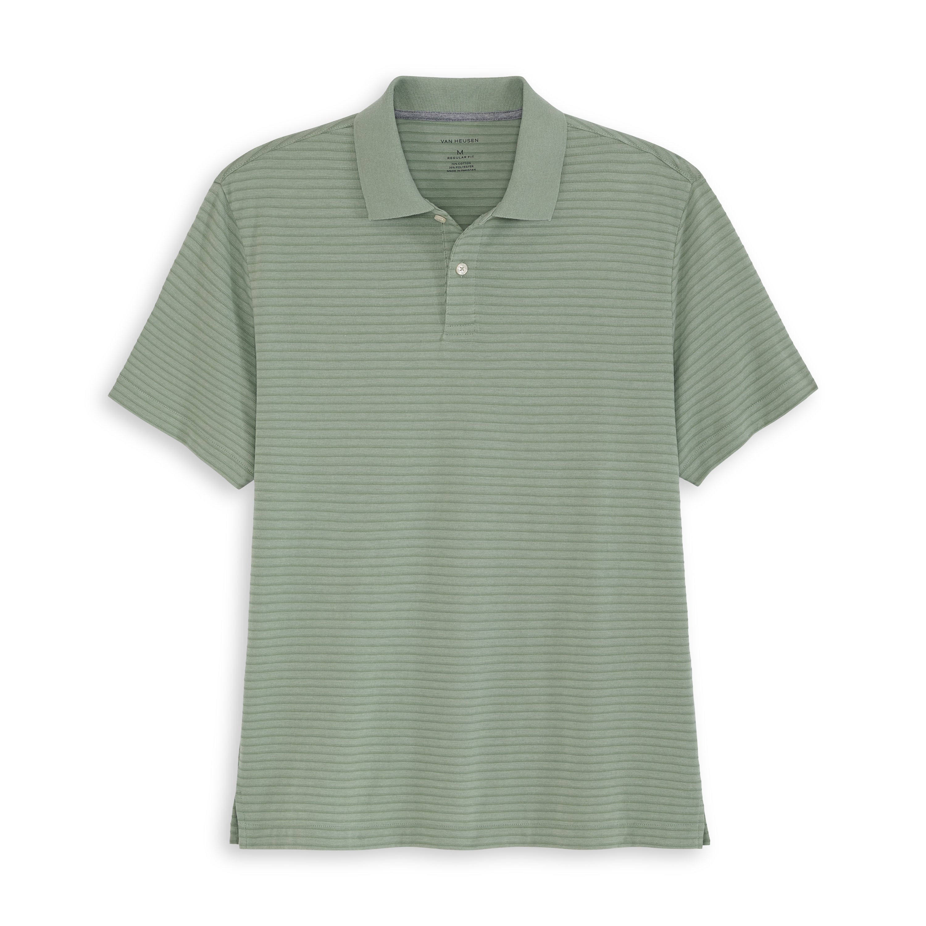 Essential Feeder Stripe Textured Short Sleeve Polo