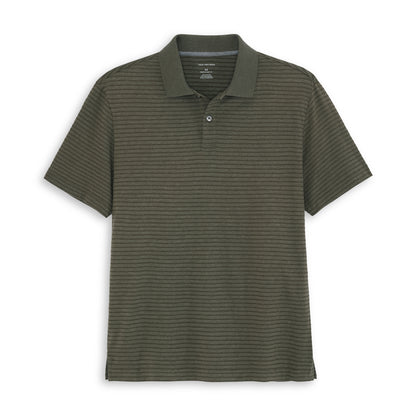 Essential Feeder Stripe Textured Short Sleeve Polo