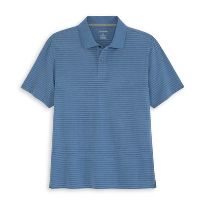 Essential Feeder Stripe Textured Short Sleeve Polo