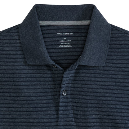 Essential Feeder Stripe Textured Short Sleeve Polo