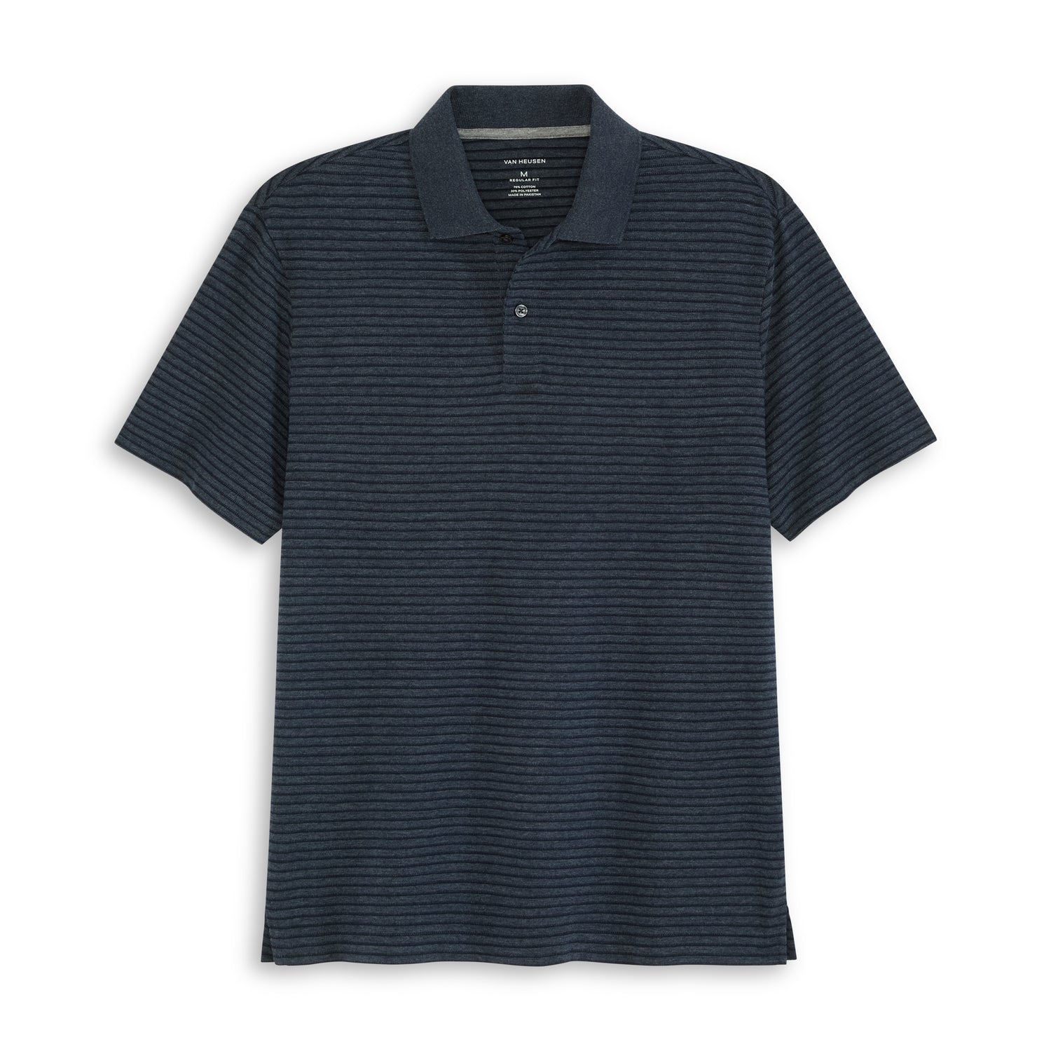 Essential Feeder Stripe Textured Short Sleeve Polo