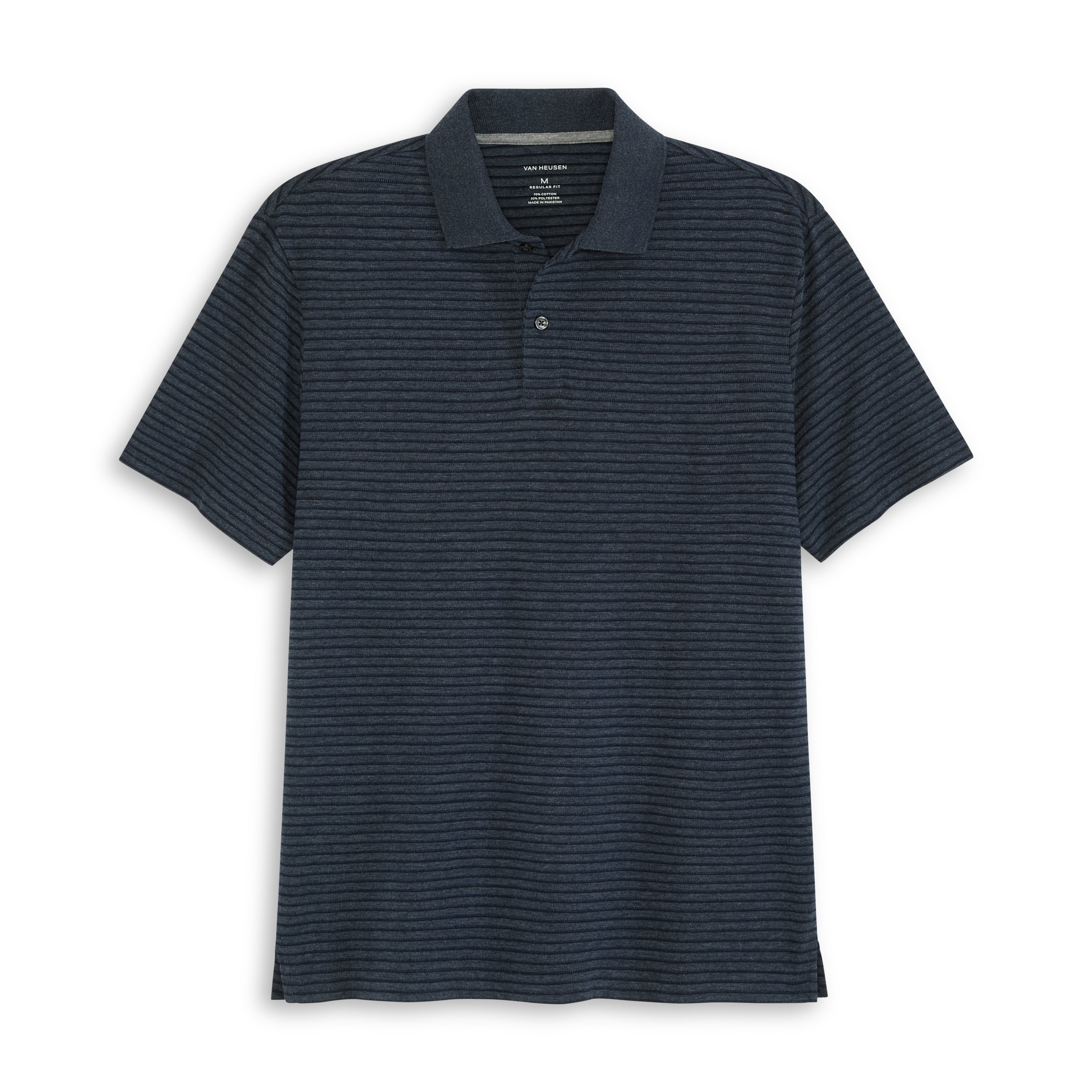 Essential Feeder Stripe Textured Short Sleeve Polo