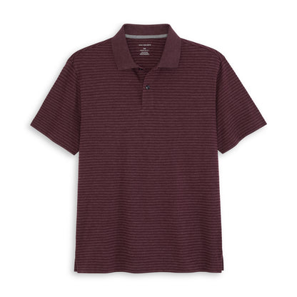 Essential Feeder Stripe Textured Short Sleeve Polo