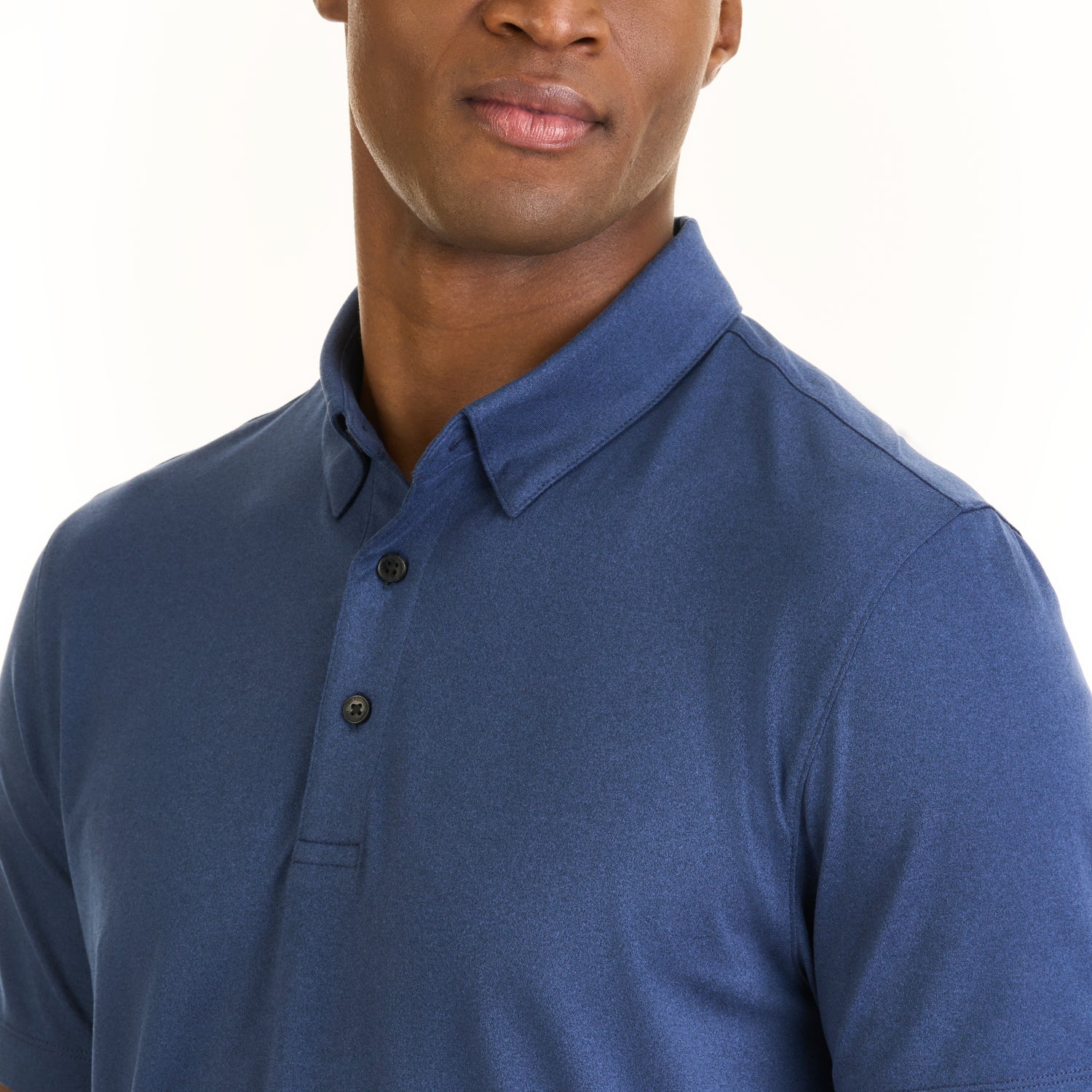 Performance Heather Hybrid Polo – Van Heusen