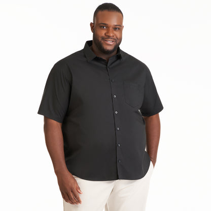 Folsen Short Sleeve Stain Shield Solid - Big &amp; Tall