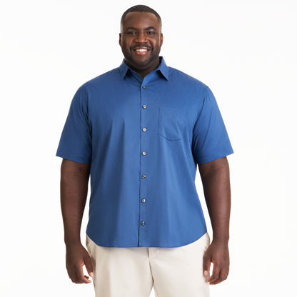 Folsen Short Sleeve Stain Shield Solid - Big &amp; Tall