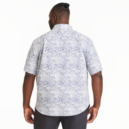 Essential Stain Shield Camo Print Woven Short Sleeve Shirt - Big &amp; Tall