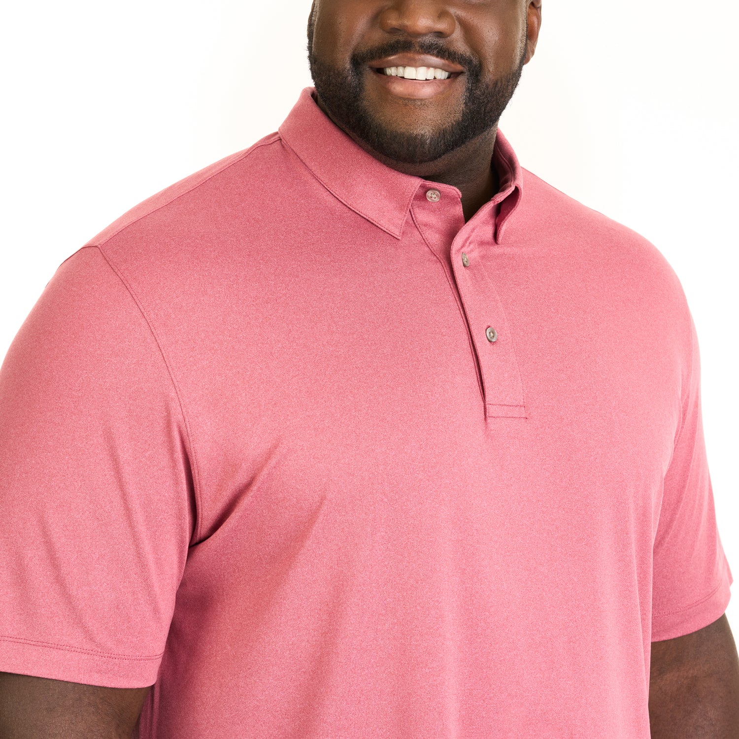 Performance Heather Hybrid Polo - Big &amp; Tall