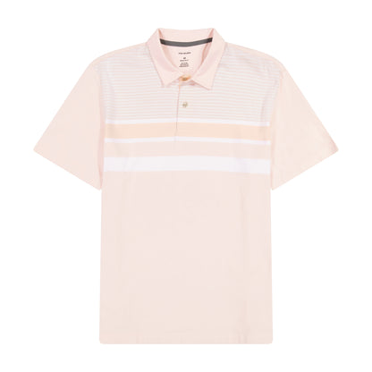 Essential Multi Stripe Cotton Jersey Short Sleeve Polo