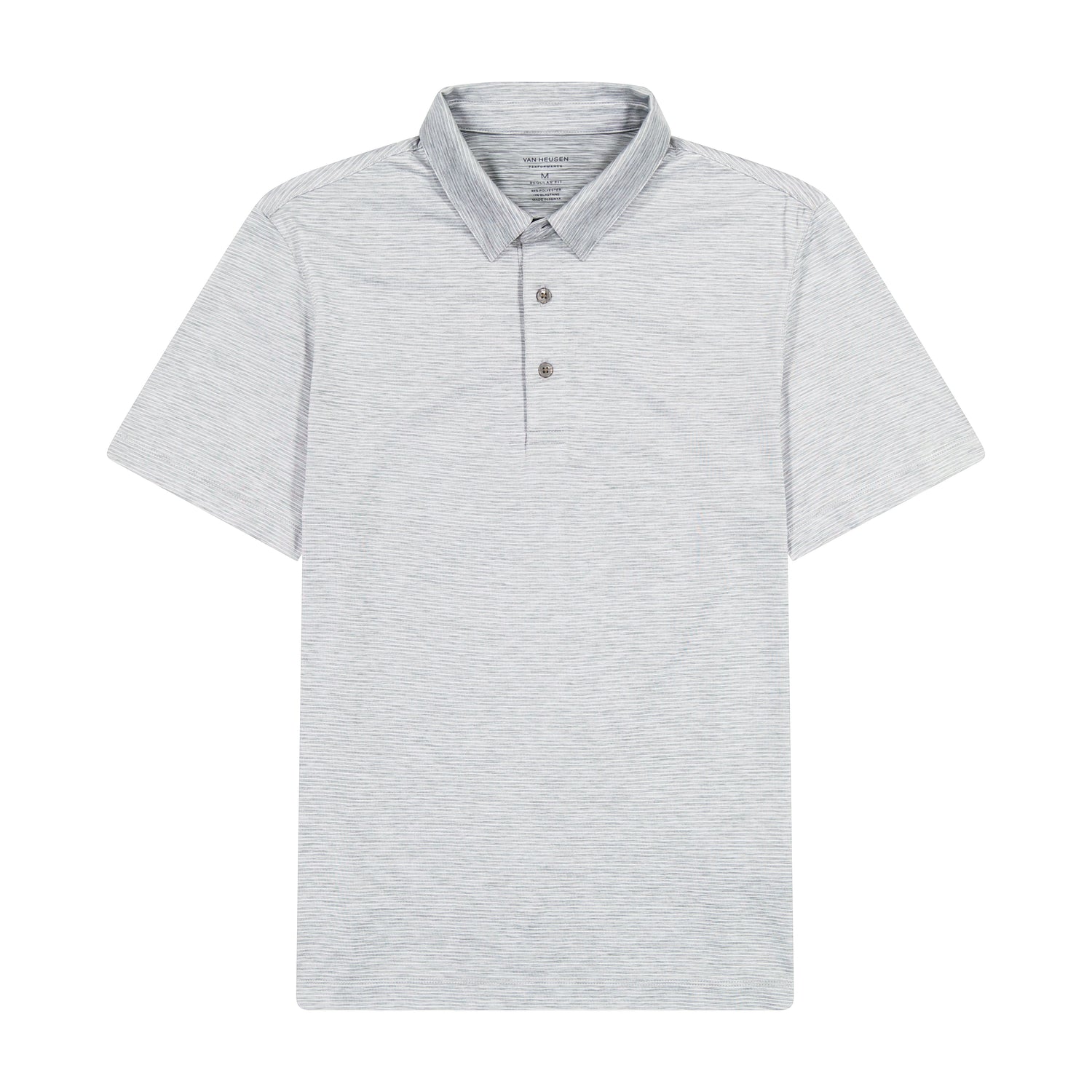 Performance Heather Striped Polo