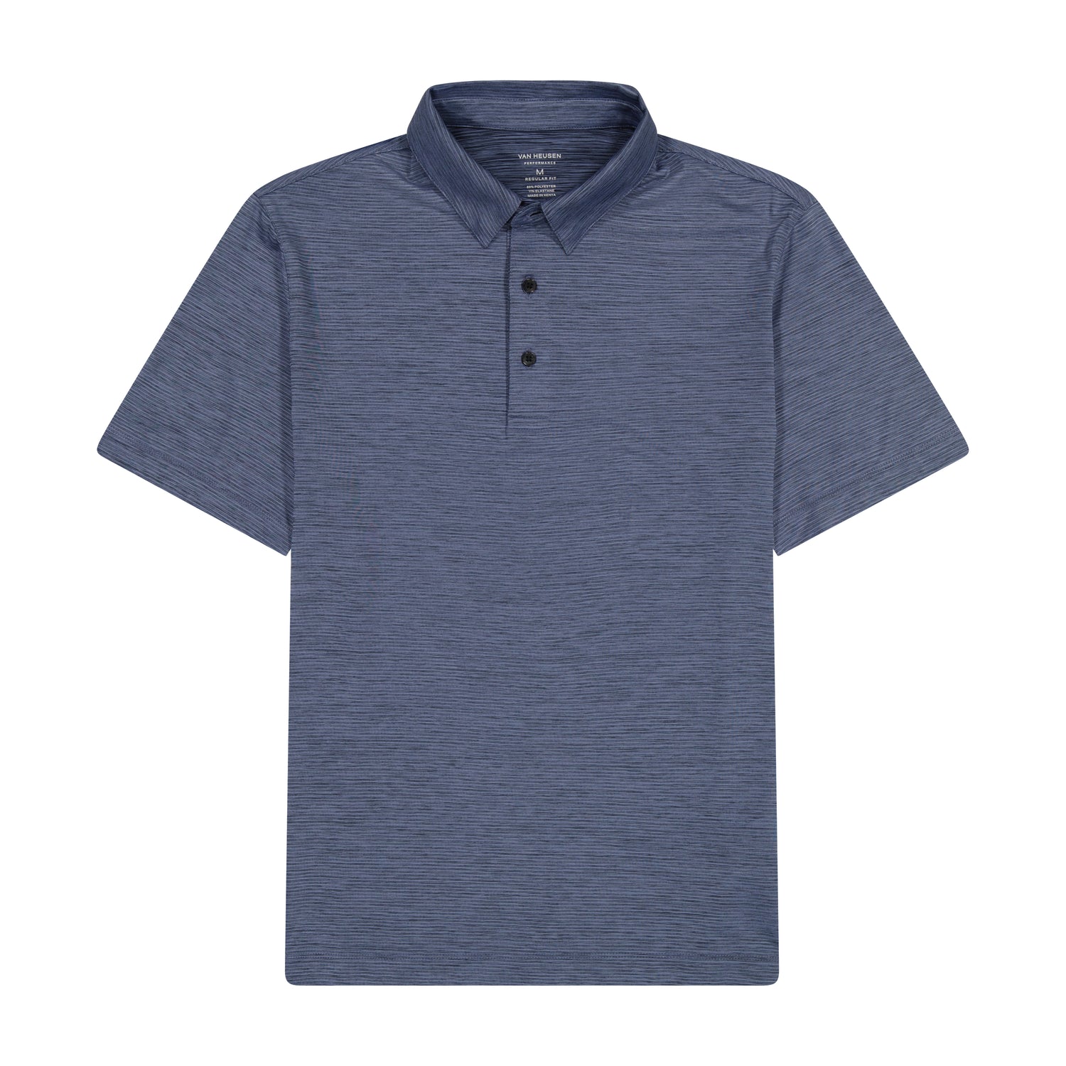 Performance Heather Striped Polo