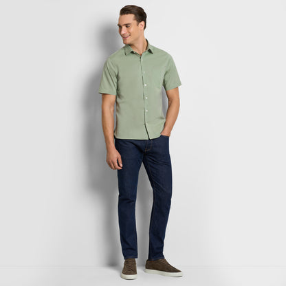 Essential Stain Shield Short Sleeve Shirt Solid - Slim Fit