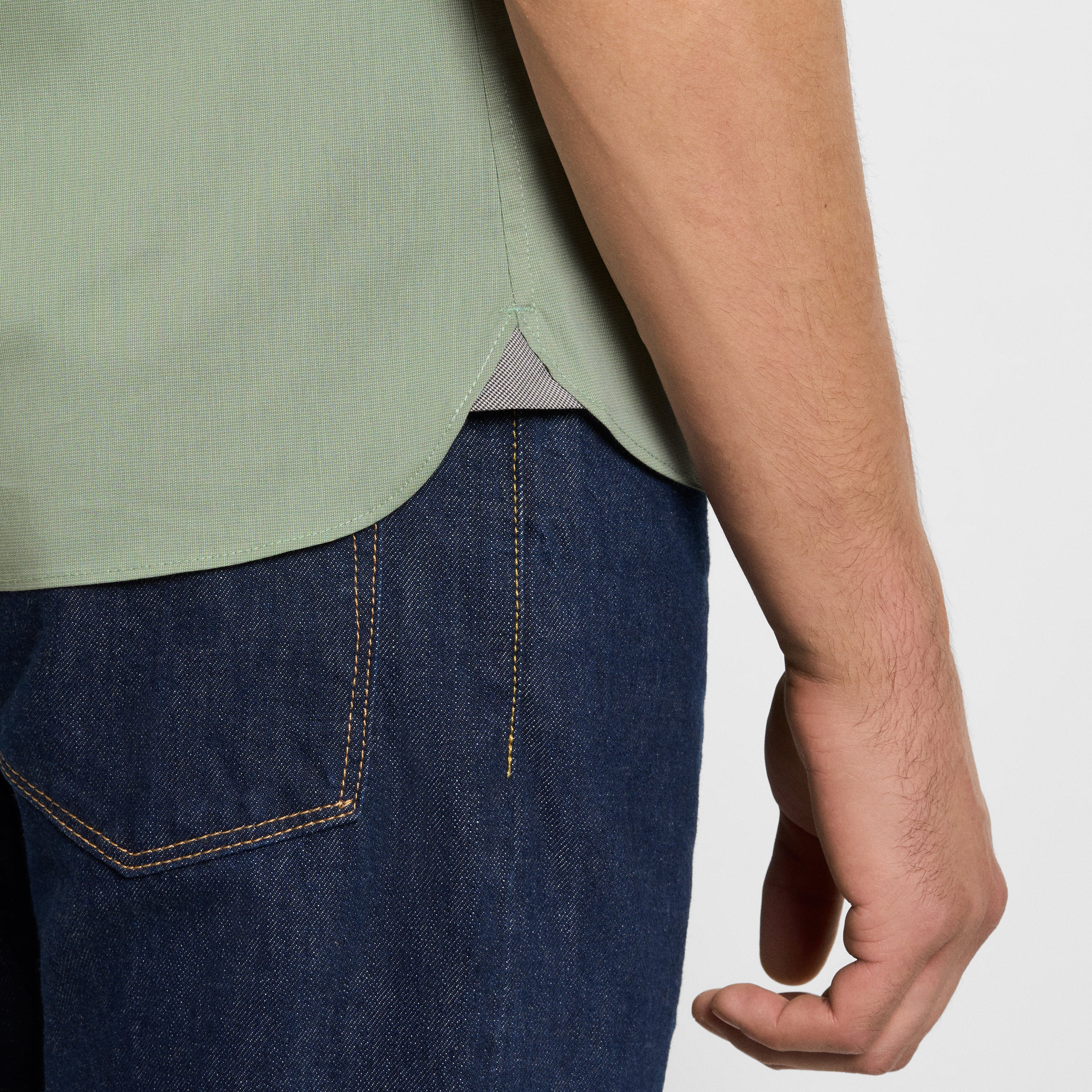 Essential Stain Shield Short Sleeve Shirt Solid - Slim Fit
