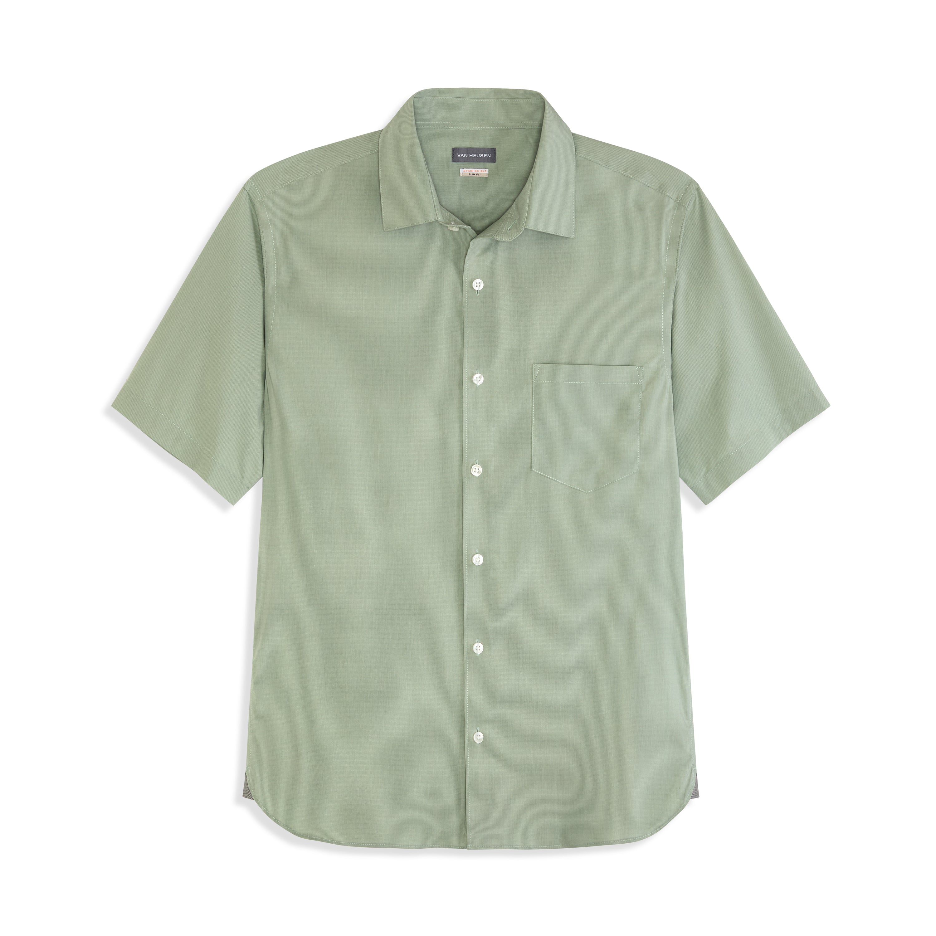 Essential Stain Shield Short Sleeve Shirt Solid - Slim Fit