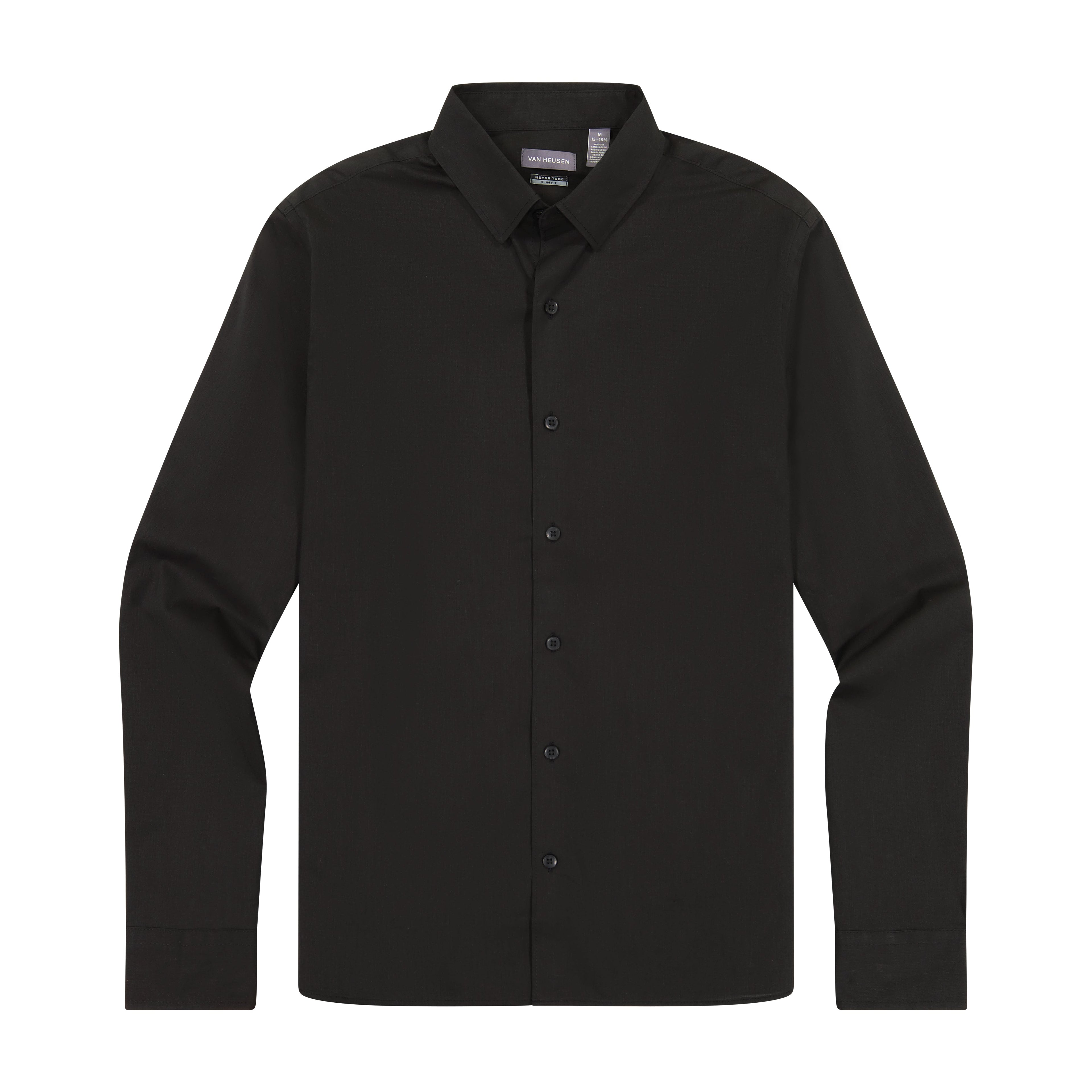 Cronbie Long Sleeve Stain Shield Solid Shirt - Slim Fit