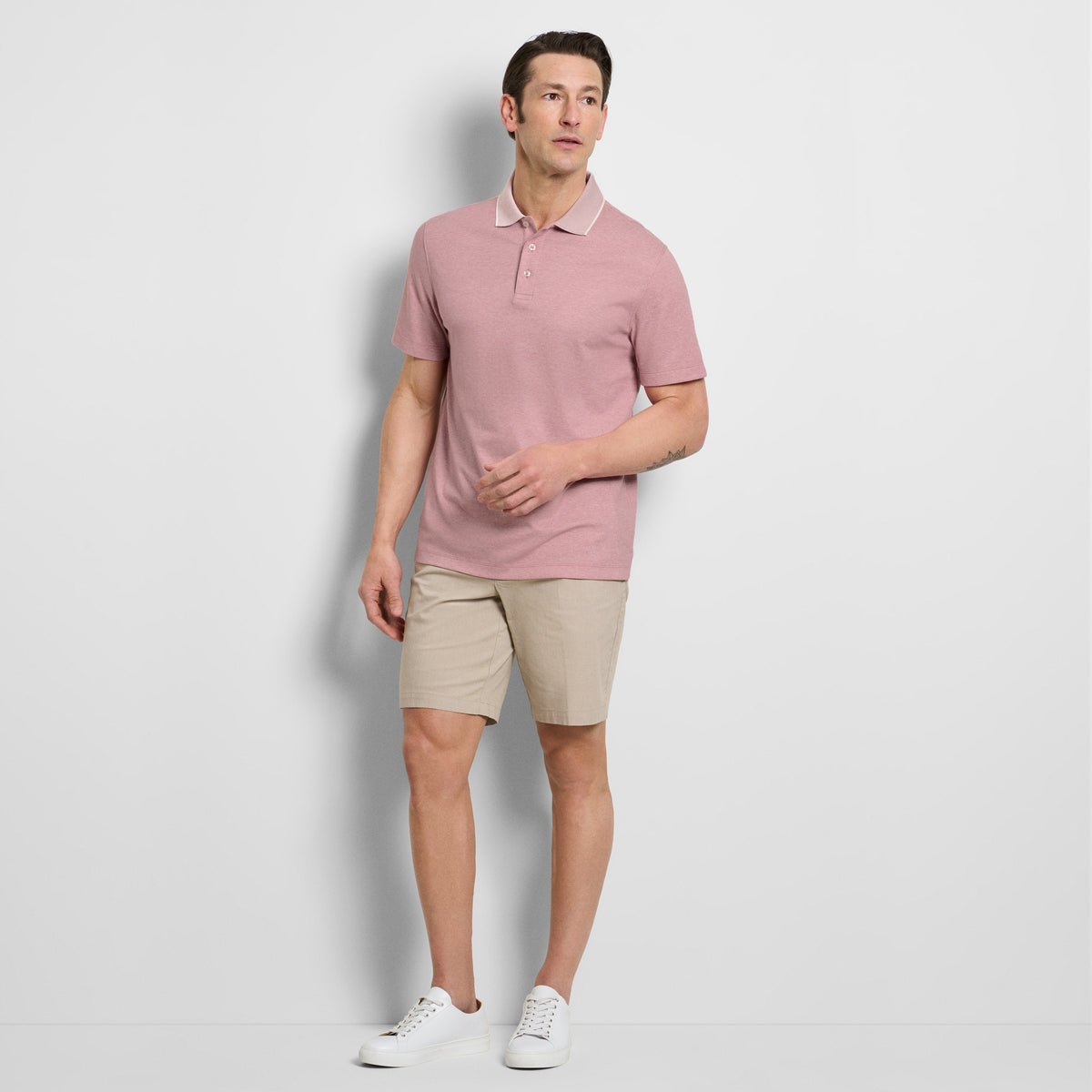 Essential Soft Touch Heather Birdseye Polo