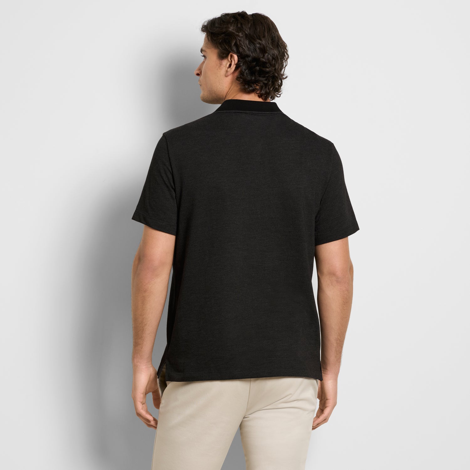 Essential Short Sleeve Birdseye Contrast Trim Welt Pocket Polo