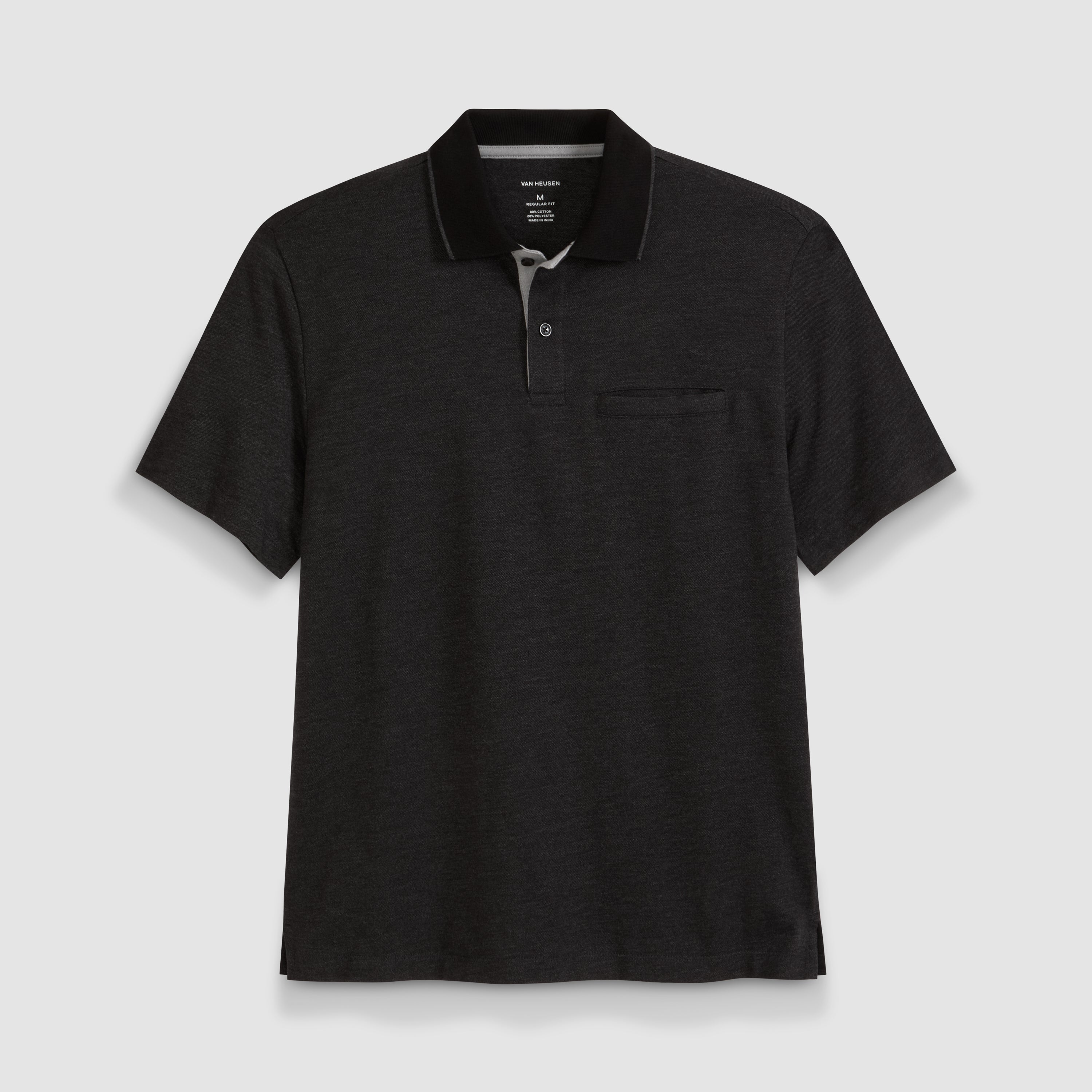 Essential Short Sleeve Birdseye Contrast Trim Welt Pocket Polo