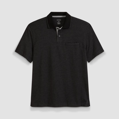 Essential Short Sleeve Birdseye Contrast Trim Welt Pocket Polo