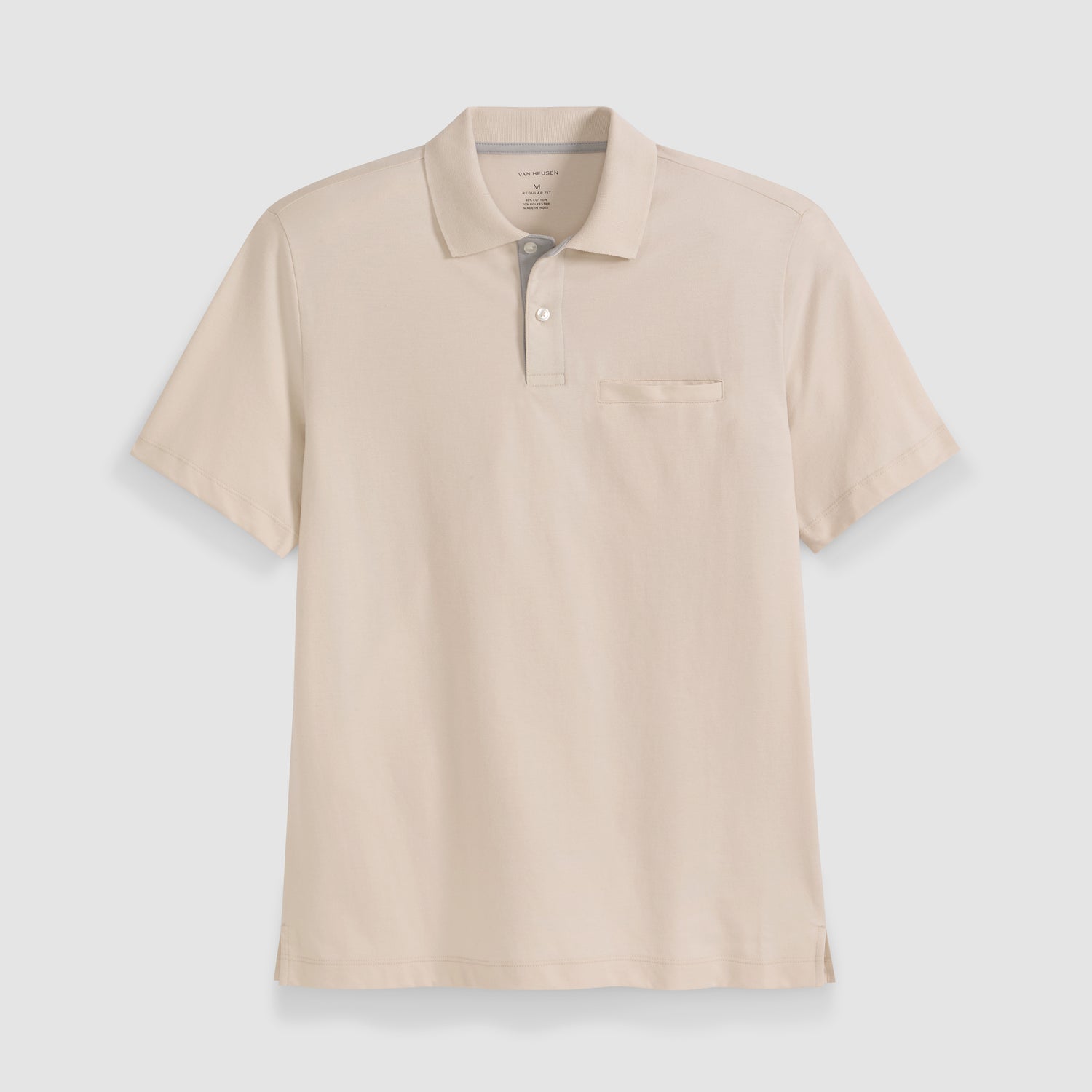 Essential Short Sleeve Birdseye Contrast Trim Welt Pocket Polo