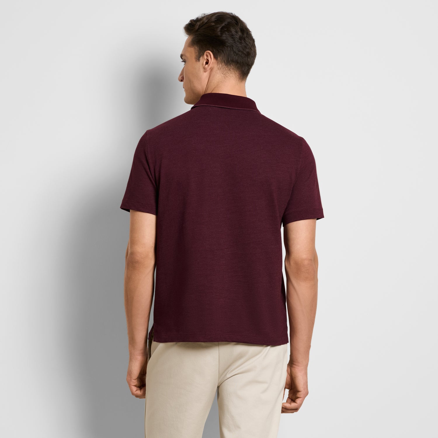Essential Short Sleeve Birdseye Contrast Trim Welt Pocket Polo