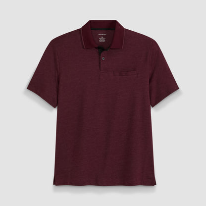 Essential Short Sleeve Birdseye Contrast Trim Welt Pocket Polo