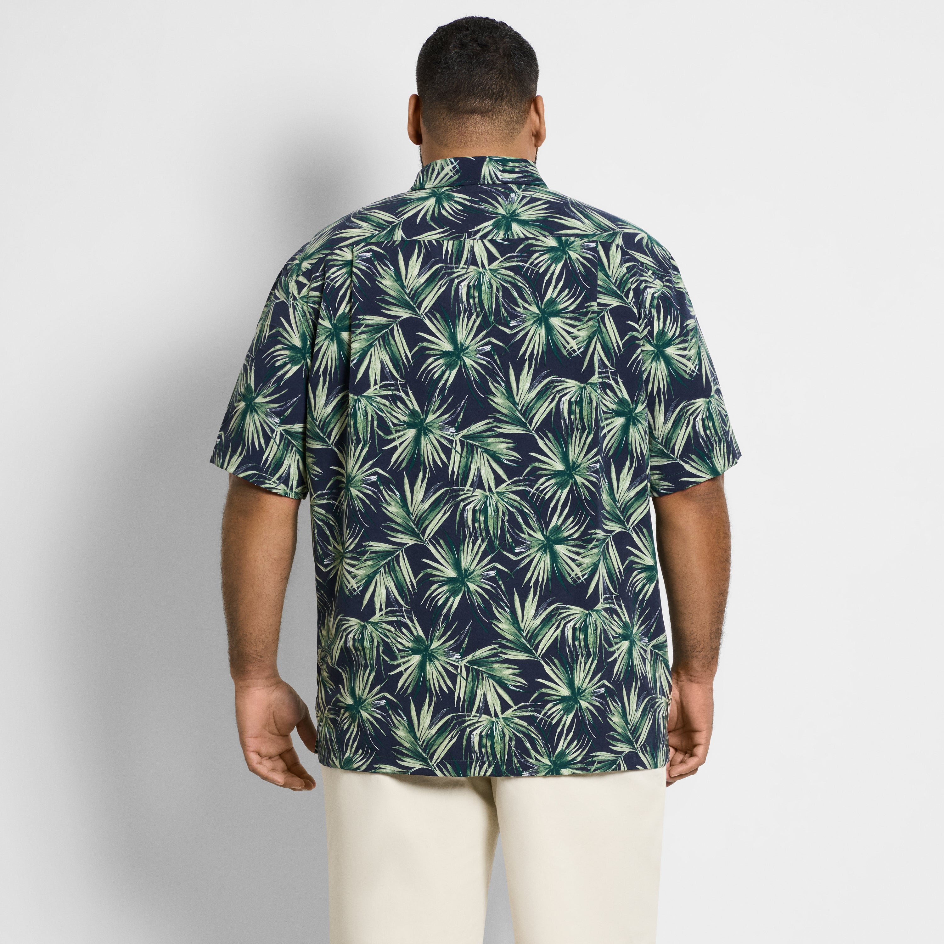 Weekend Short Sleeve Camp Palm Print Shirt - Big &amp; Tall