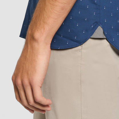 Folsen Short Sleeve Stain Shield Double Dot Print - Slim Fit