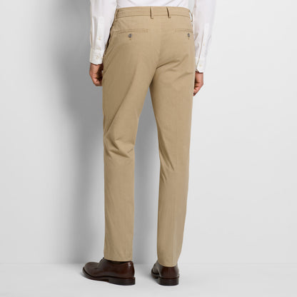 Fine Stripe Cotton Stretch Pant Straight Fit