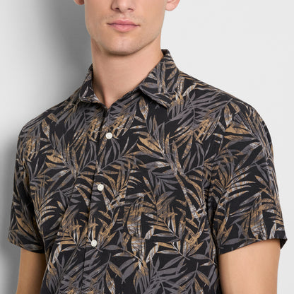 Weekend Palm Print Camp Shirt - Regular Fit