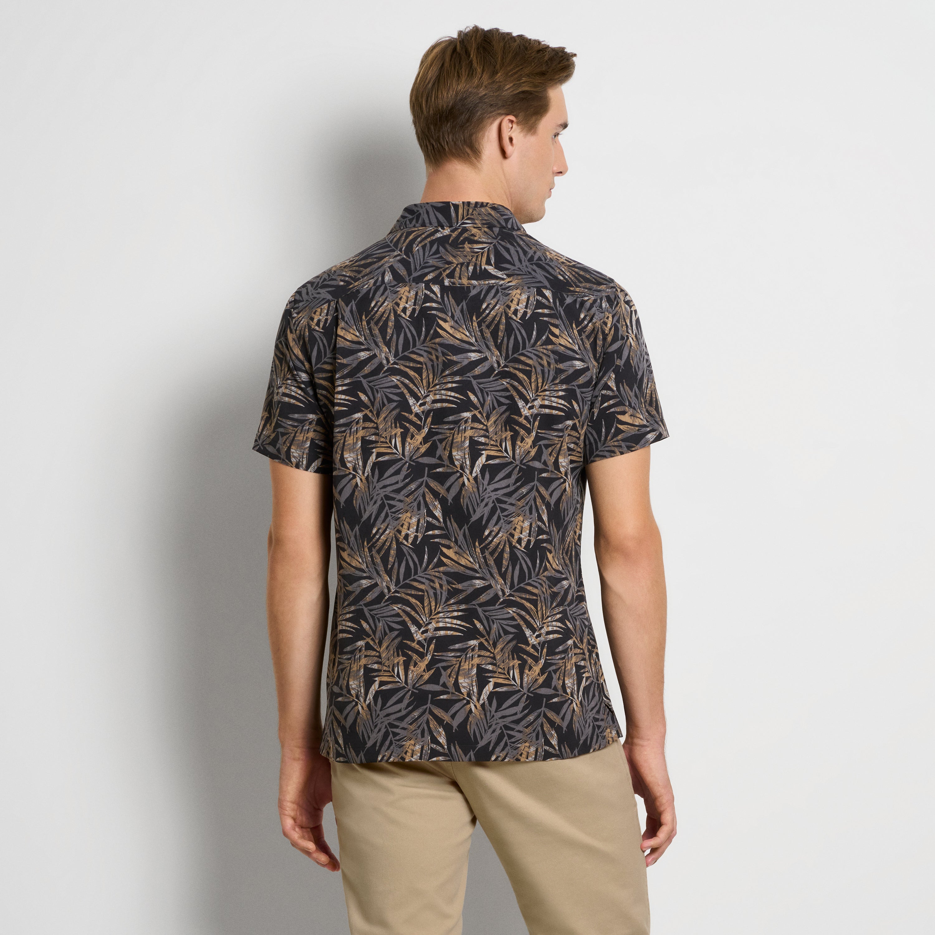 Weekend Palm Print Camp Shirt - Regular Fit
