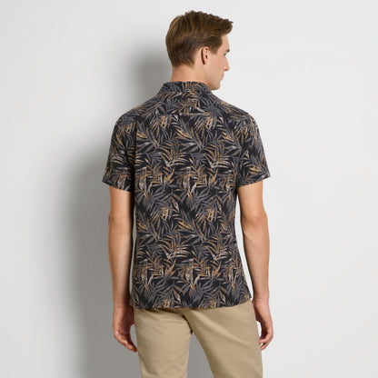 Weekend Palm Print Camp Shirt - Regular Fit