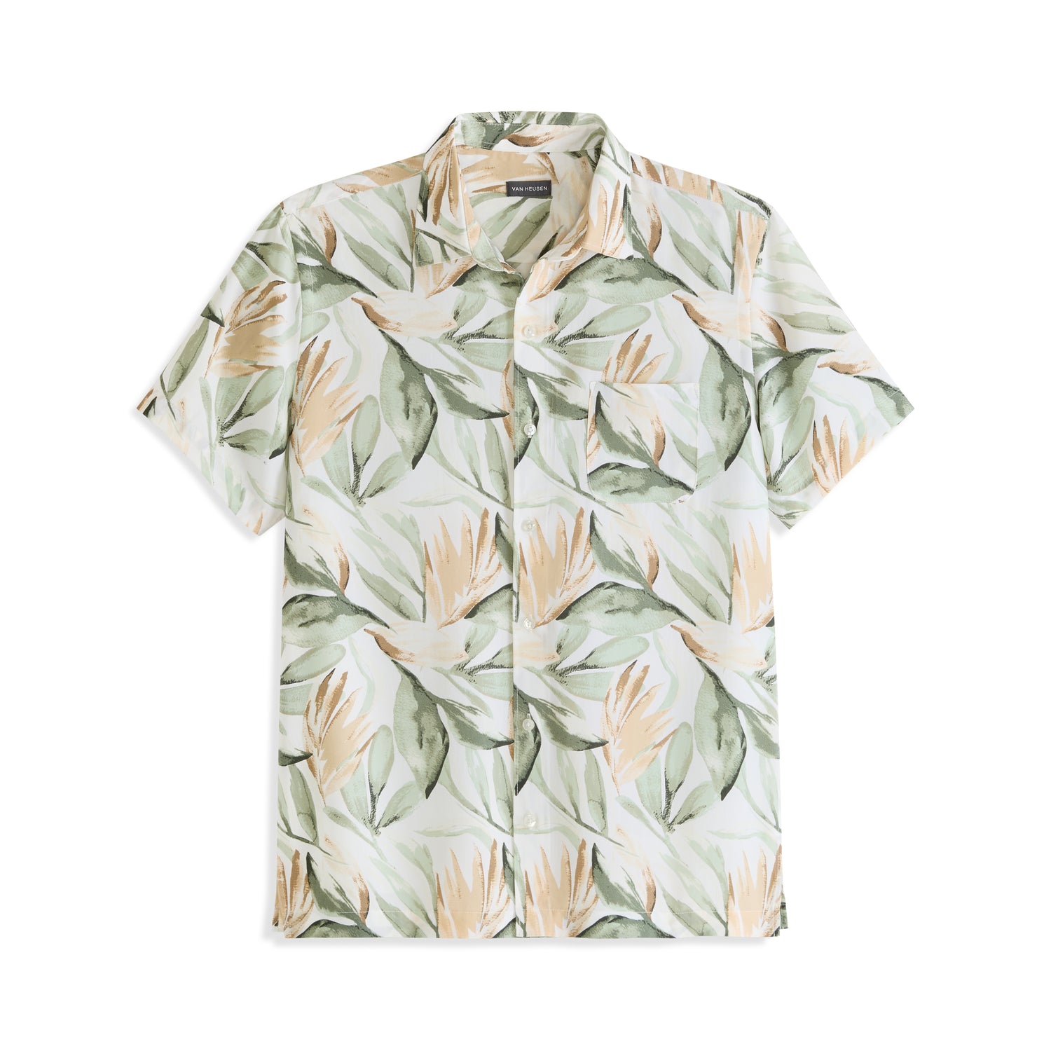 Weekend Foliage Print Camp Shirt - Regular Fit