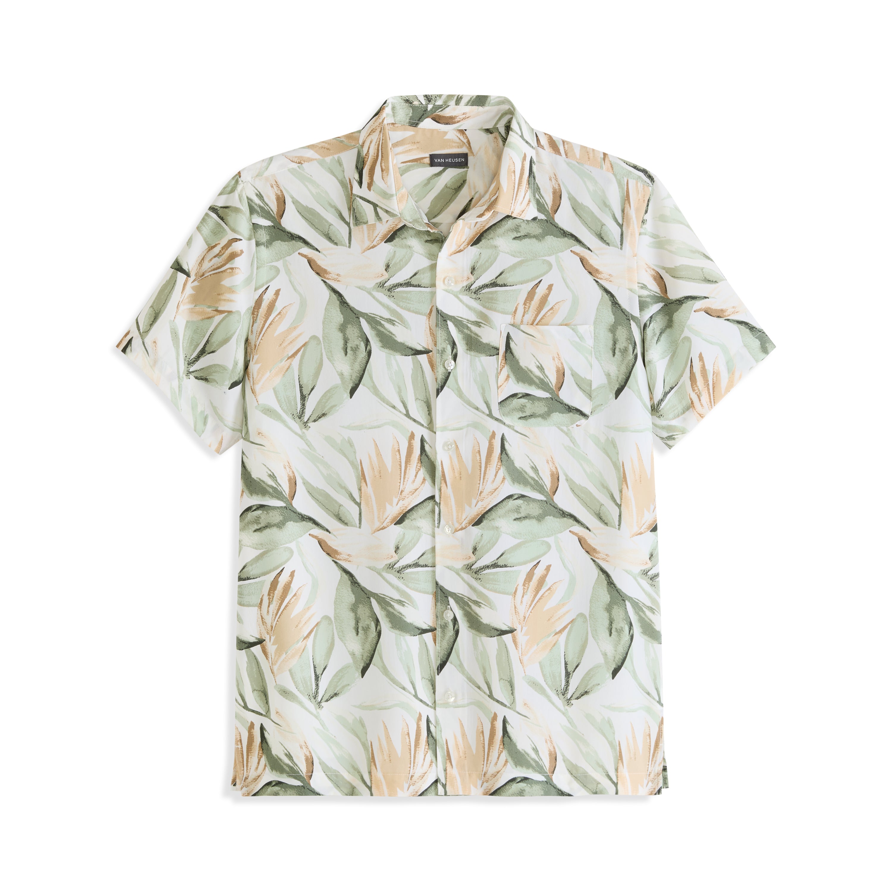 Weekend Foliage Print Camp Shirt - Regular Fit