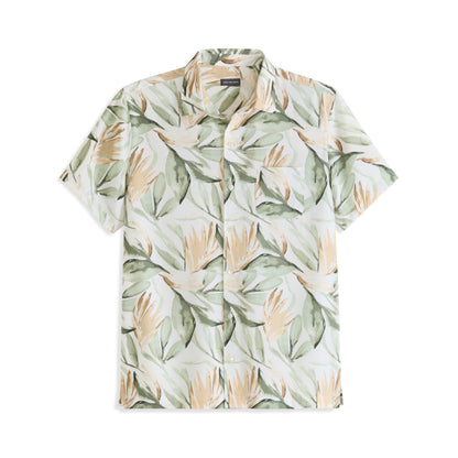 Weekend Foliage Print Camp Shirt - Regular Fit