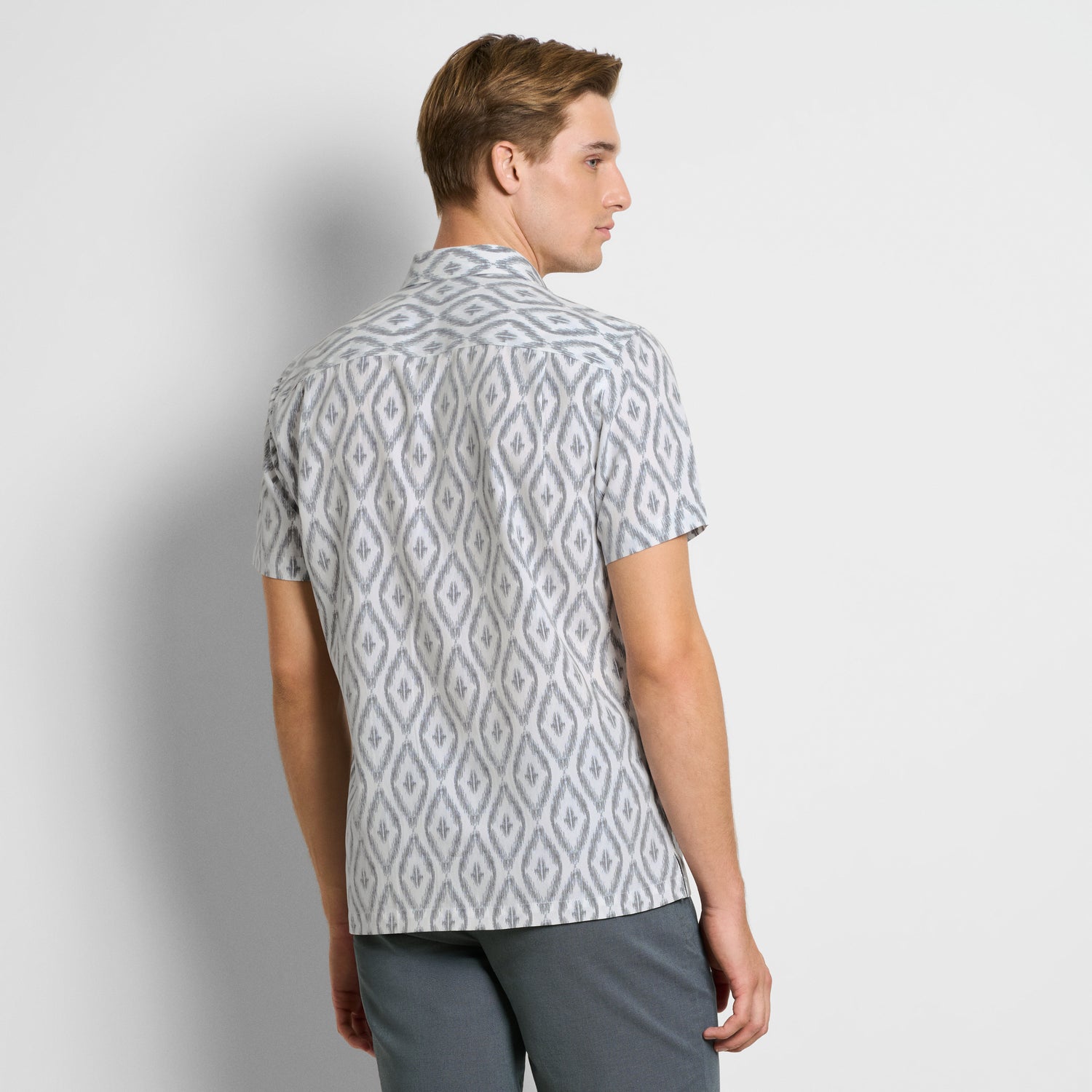 Weekend Ikat Print Camp Shirt - Regular Fit